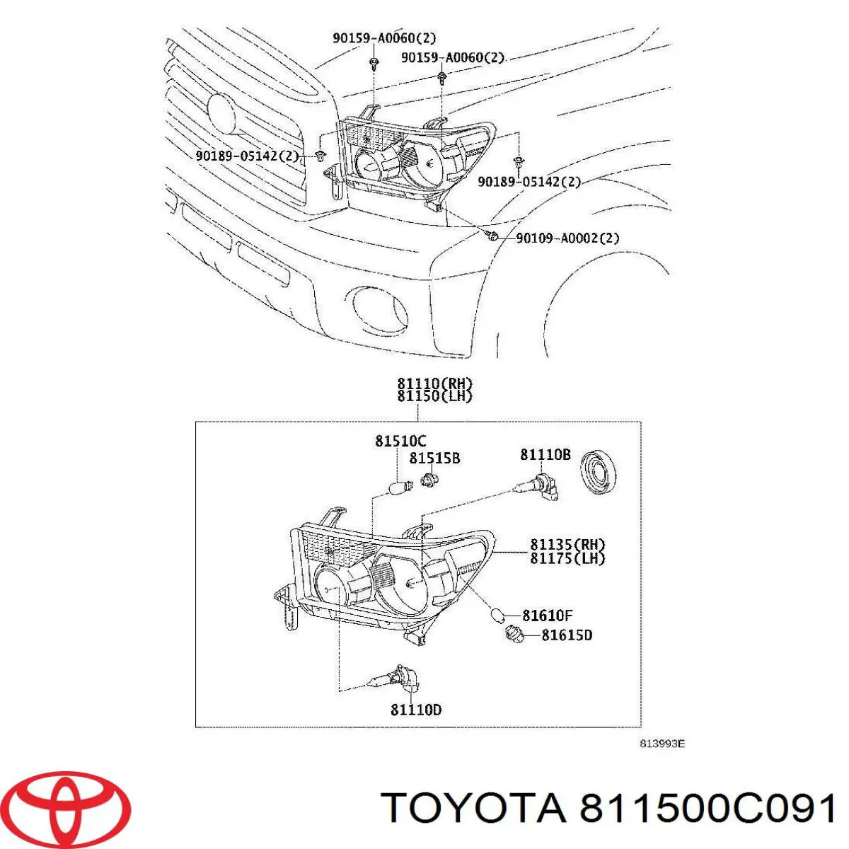  811500C091 Toyota