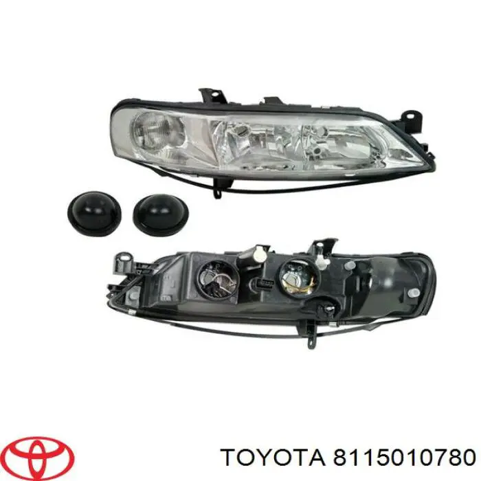 Левая фара 8115010780 Toyota