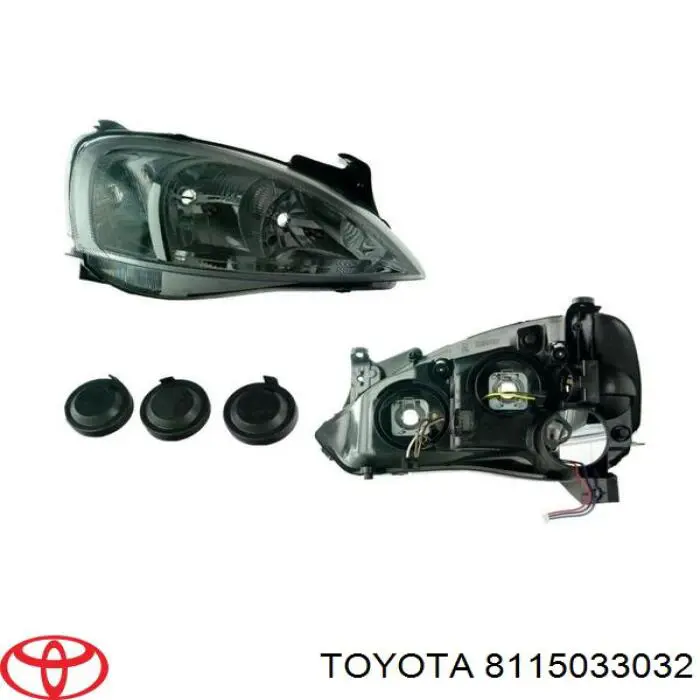  Левая фара Toyota Camry 3