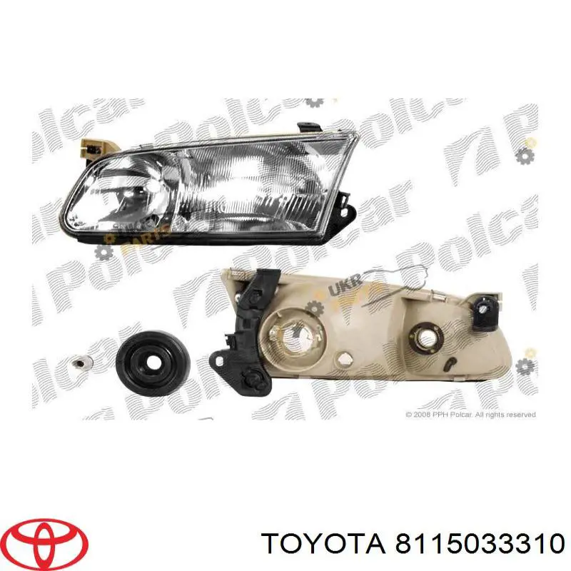 Фара левая 8115033310 Toyota