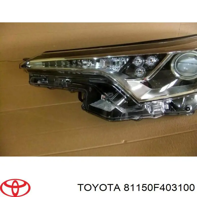 Левая фара 81150F403100 Toyota