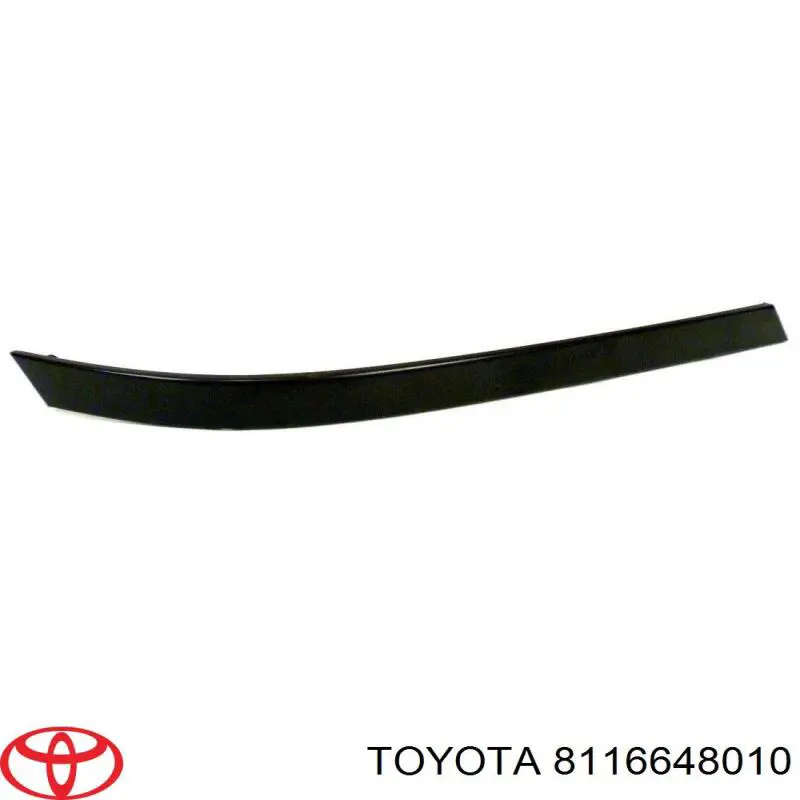 8116648010 Toyota ripa (placa sobreposta da luz esquerda)