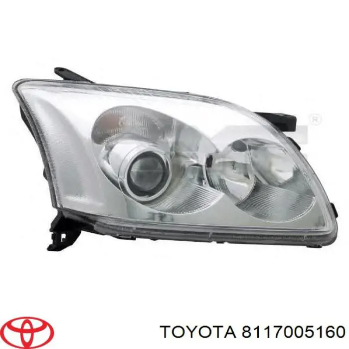 Фара левая 8117005160 Toyota