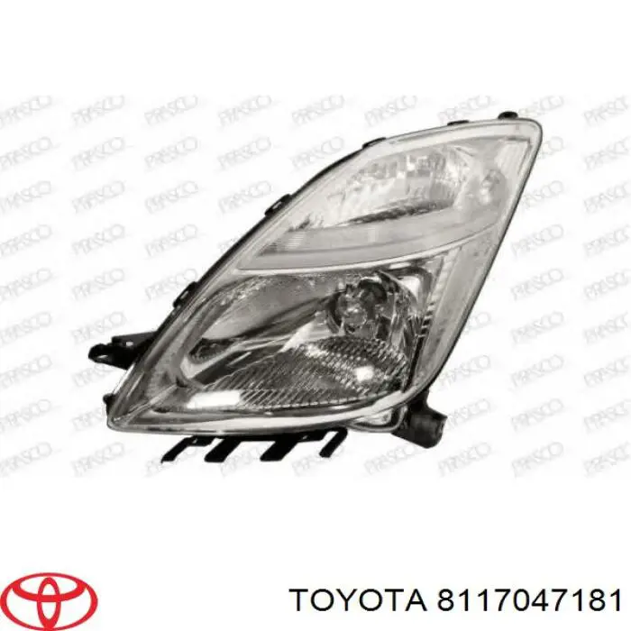 Фара левая 8117047181 Toyota