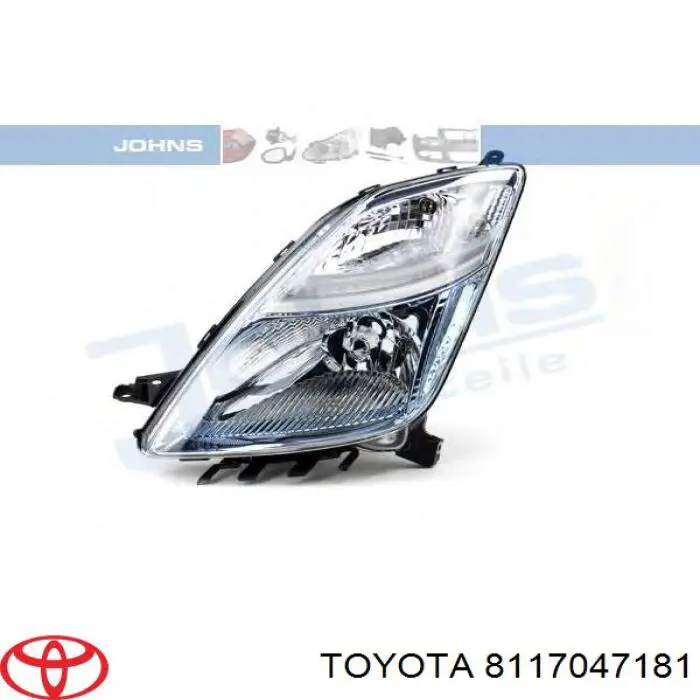 Купить 8117047181 Toyota Фара левая передняя
