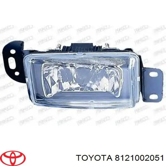 8121002051 Toyota luzes de nevoeiro direitas