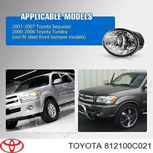 812100C021 Toyota Противотуманка правая