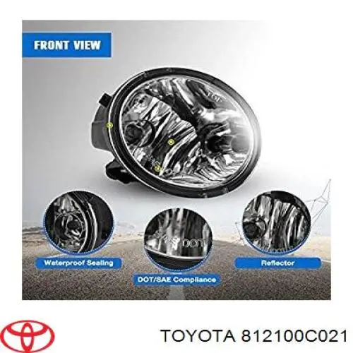 Фара противотуманная, правая Toyota 812100C021 цена, от 91.52 USD