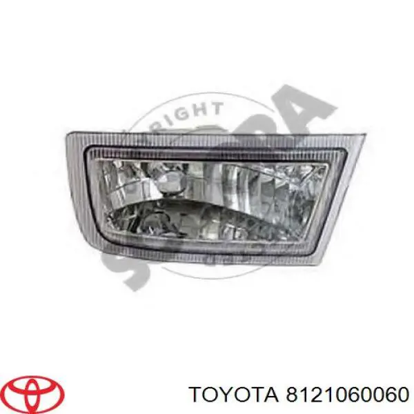 Фара противотуманная правая 8121060060 Toyota