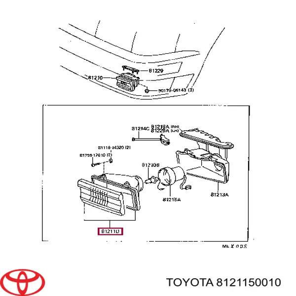 8121150010 Toyota 