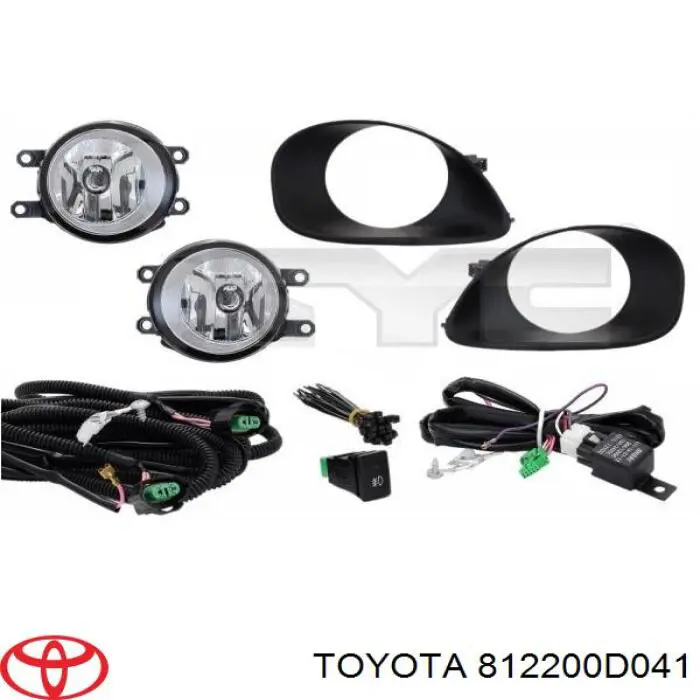 Левая противотуманная фара Toyota 812200D041