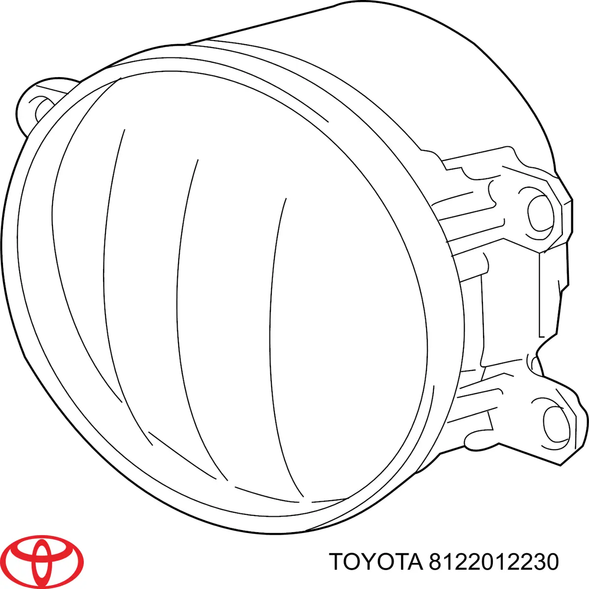 8122012230 Toyota фара противотуманная левая