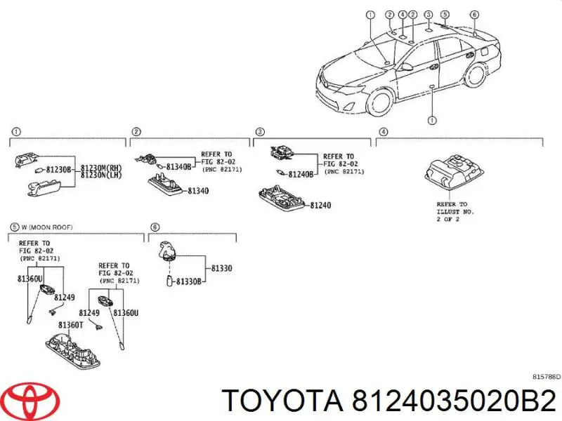  8124035020B2 Toyota