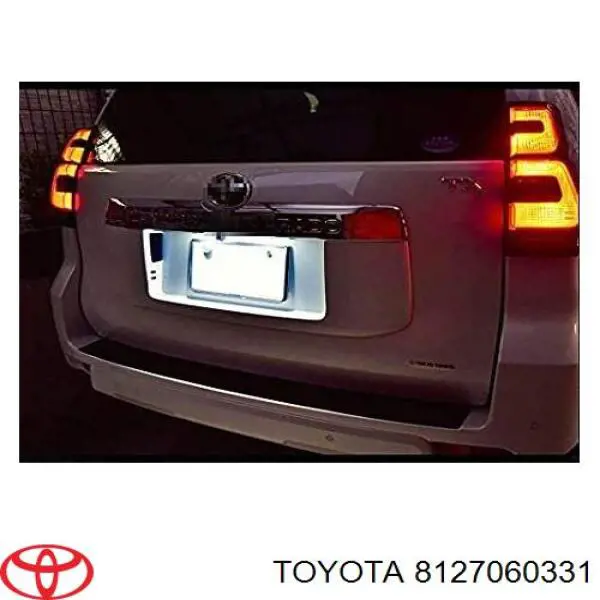 Фонарь подсветки номерного знака 8127060331 Toyota