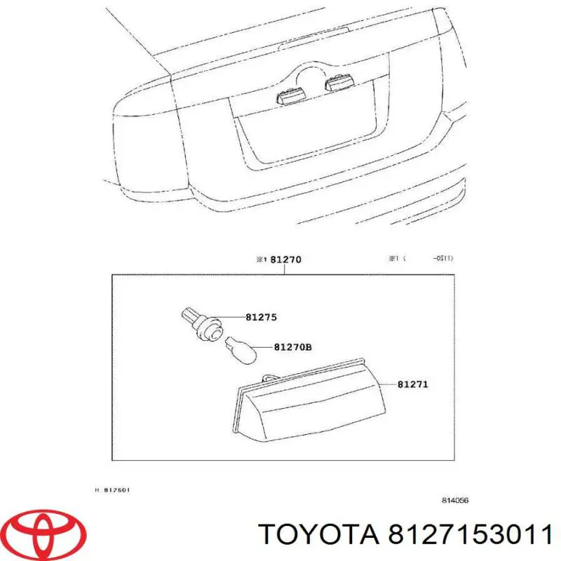  8127153011 Toyota