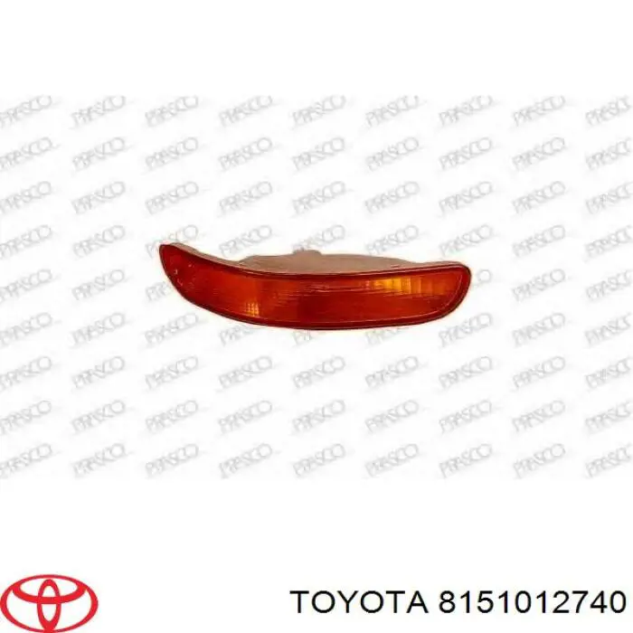 Piloto intermitente derecho 8151012740 Toyota