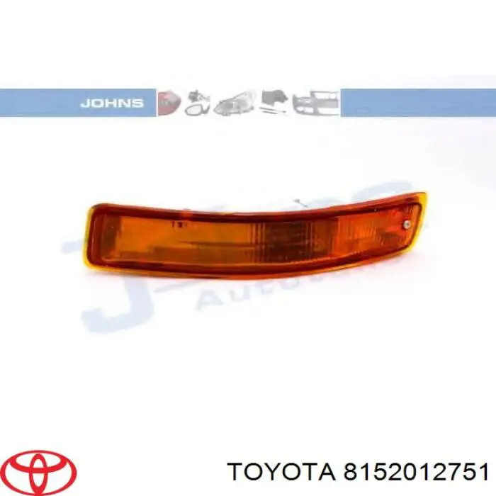 Поворотник левый 8152012751 Toyota