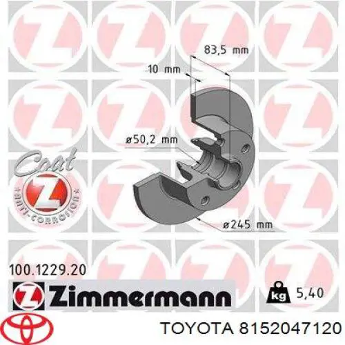 ZTY1582L Signeda Передний фонарь указателя поворота