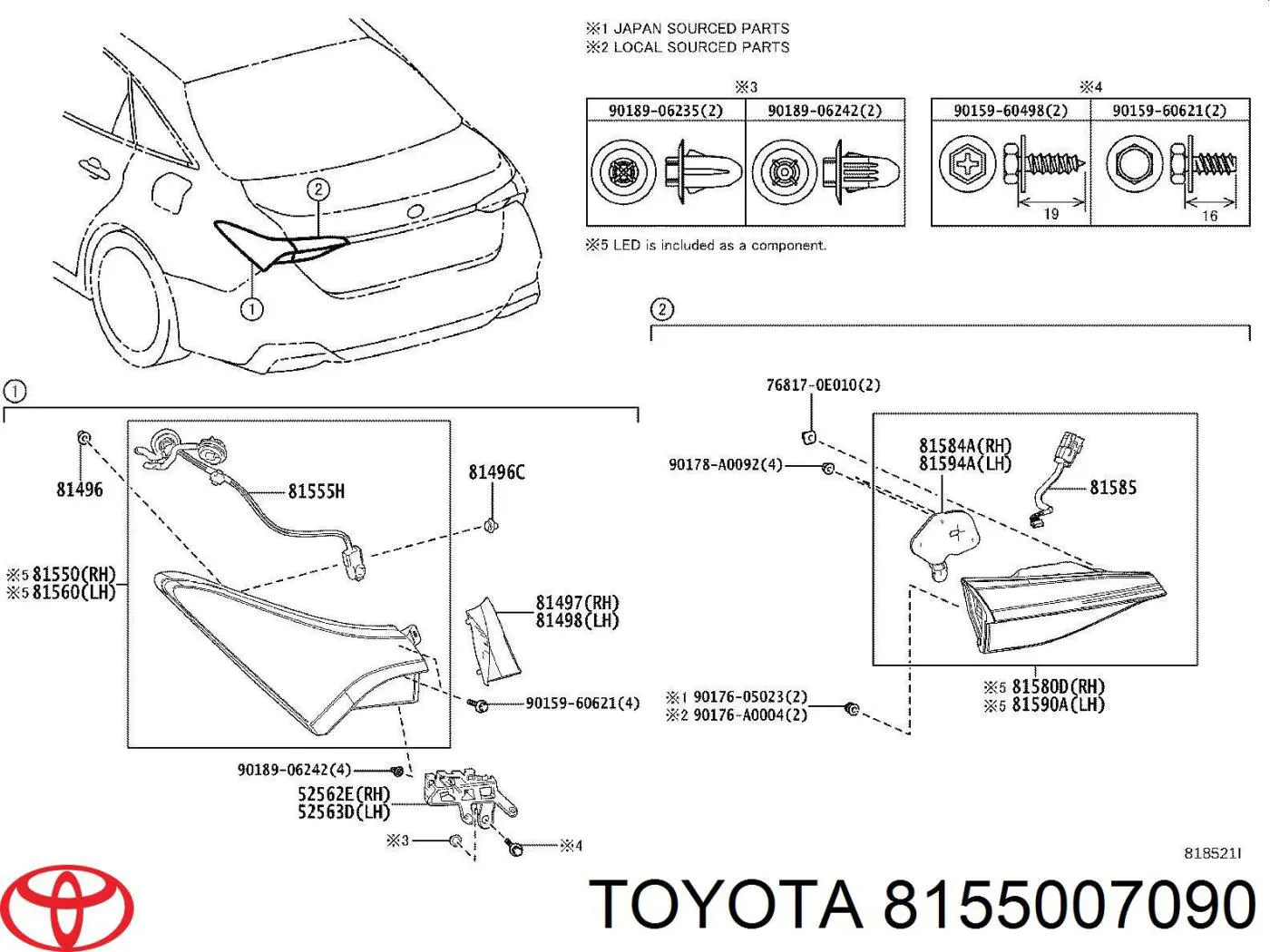  8155007090 Toyota