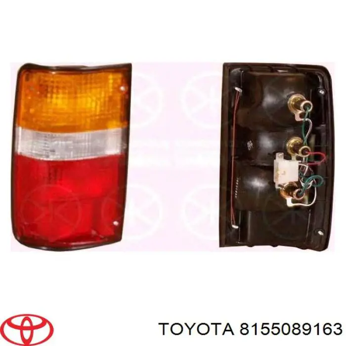 Фонарь задний правый 8155089163 Toyota