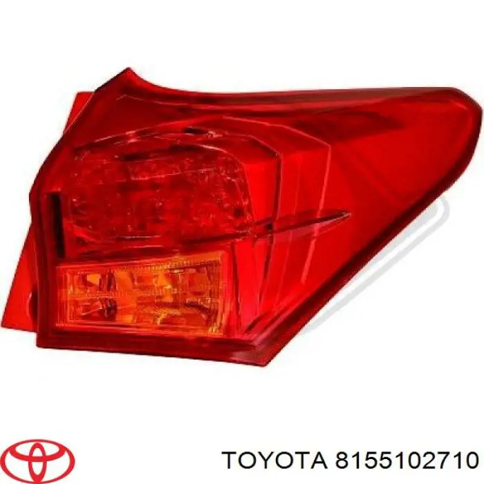 8155102700 Toyota Задний правый внешний фонарь