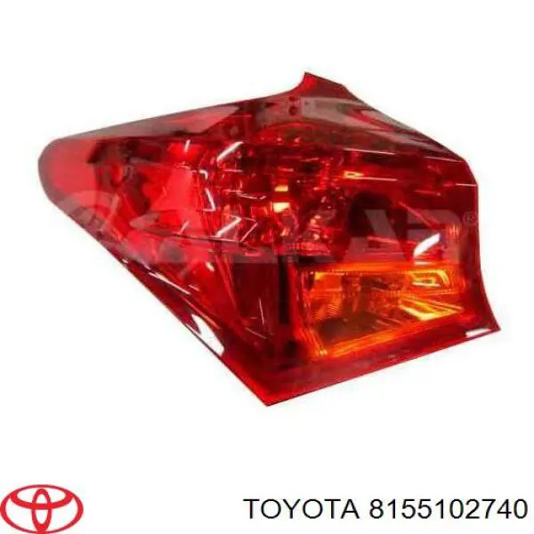Фара задняя правая внешняя Toyota 8155102740 цена, от 83.10 USD