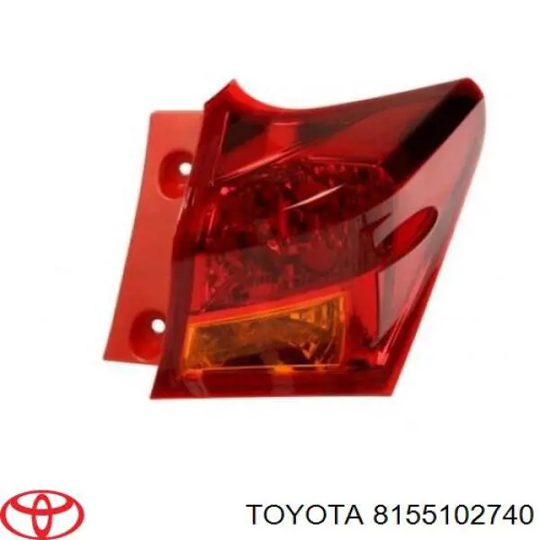 Купить 8155102740 Toyota Фонарь задний правый, внешний