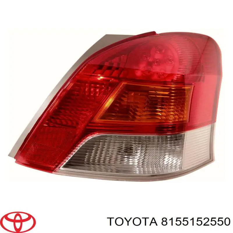 8155152550 Toyota lanterna traseira direita