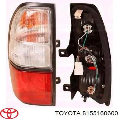 8155160600 Toyota фонарь задний правый