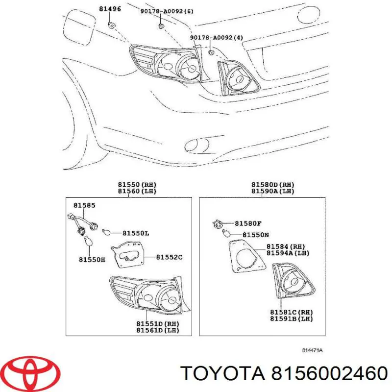  8156002460 Toyota