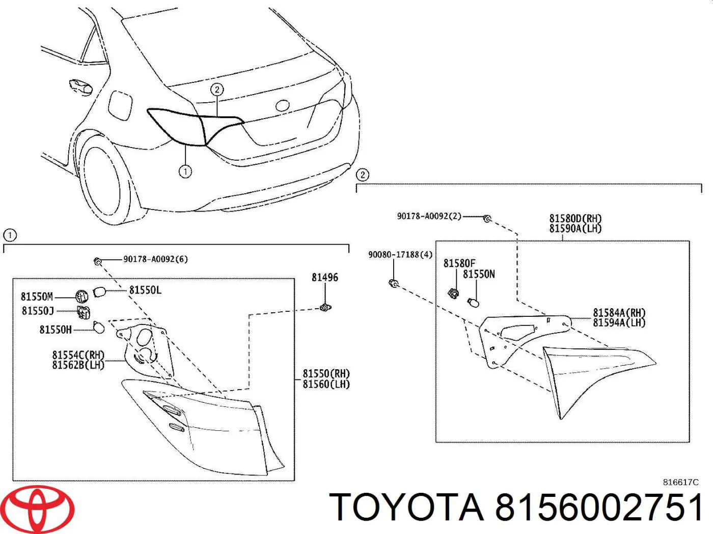  8156002751 Toyota