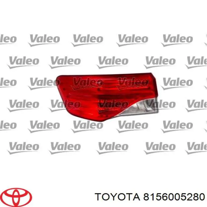 8156005280 Toyota фонарь задний левый внешний
