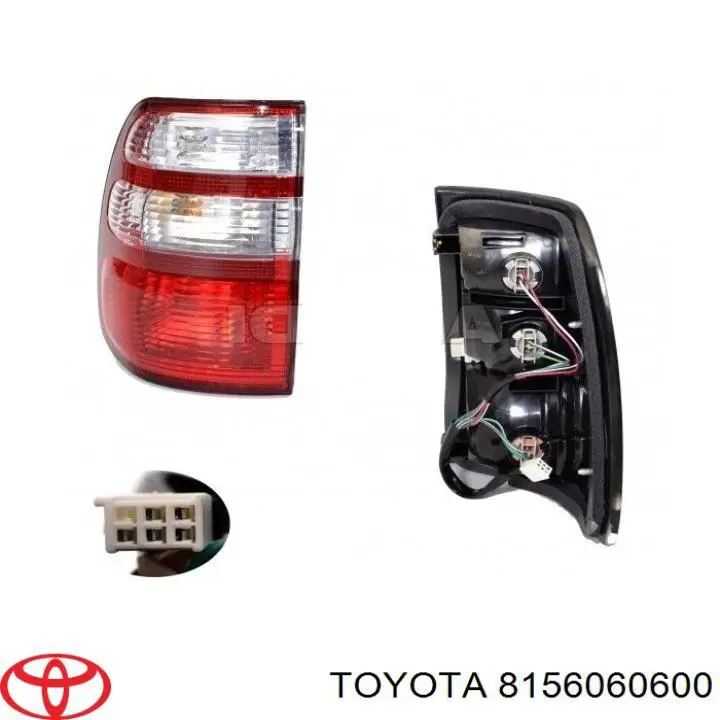 8156060600 Toyota фонарь задний левый внешний