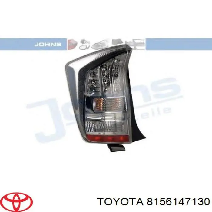 Фонарь задний левый 8156147130 Toyota