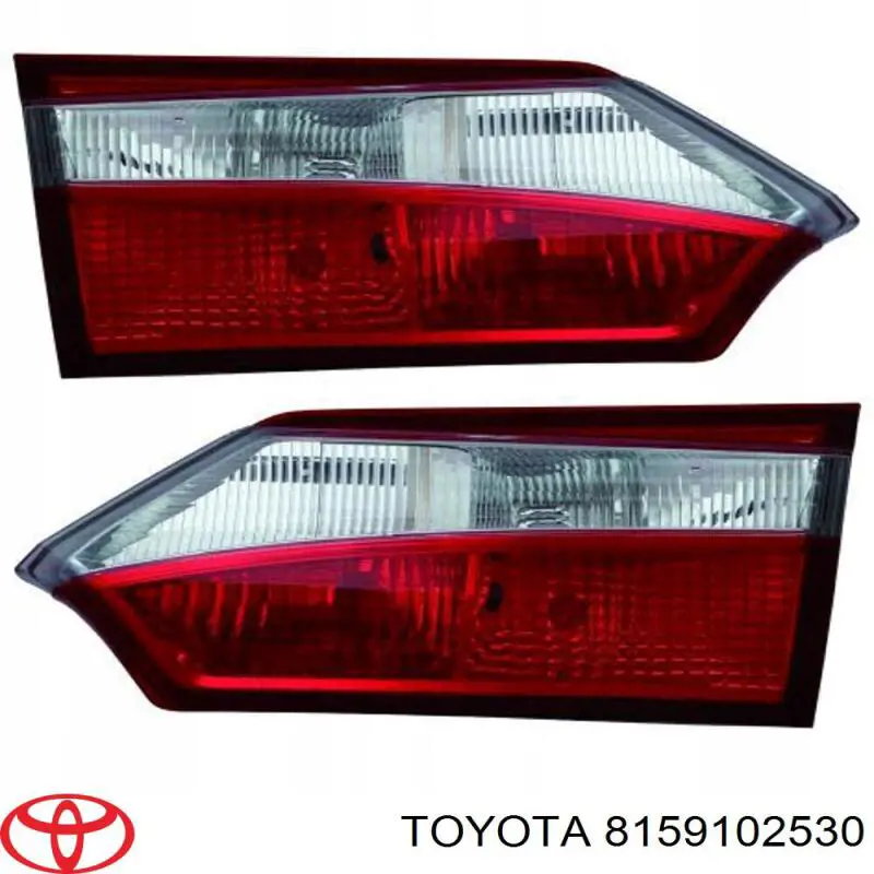 Lanterna traseira esquerda interna para Toyota Corolla (E18)