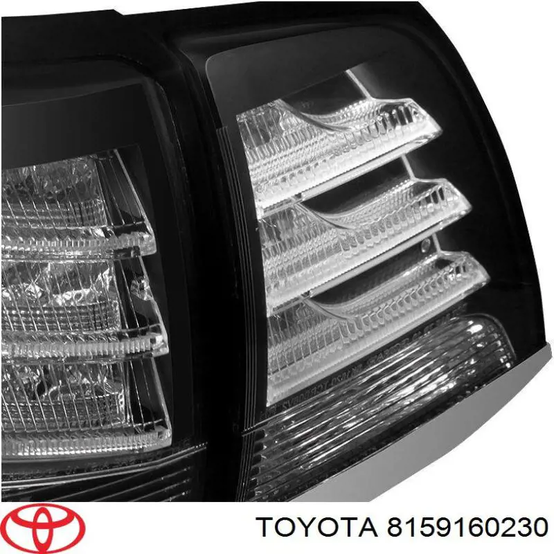Фонарь задний левый внутренний 8159160230 Toyota