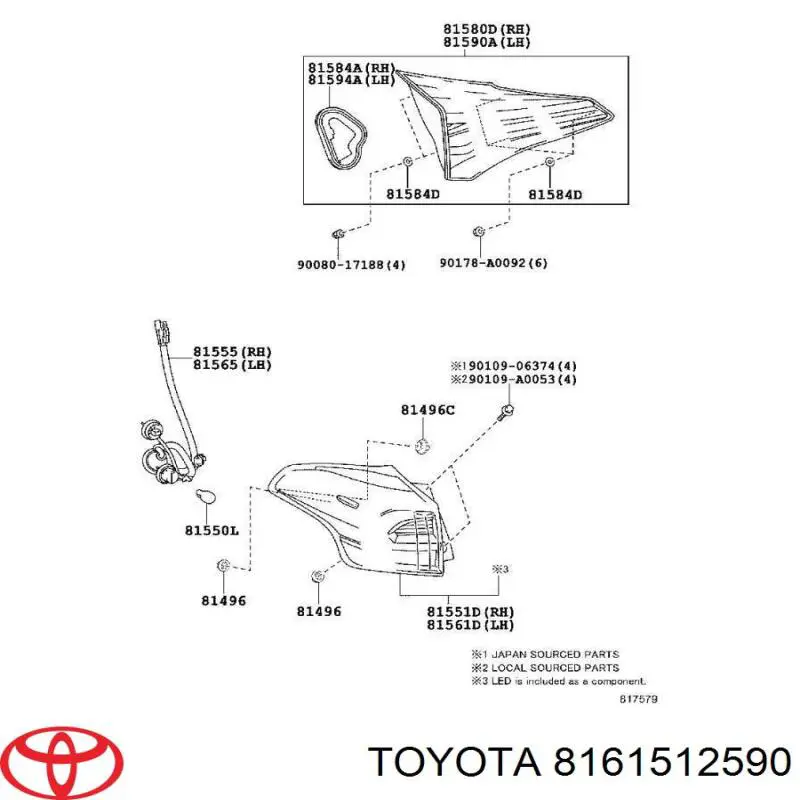 8161512590 Toyota