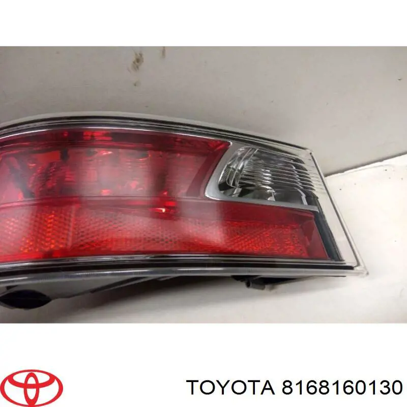 8168160130 Toyota Фонарь противотуманный задний, левый