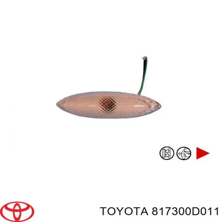 Правый указатель поворота Toyota 817300D011 цена, от 20.90 USD