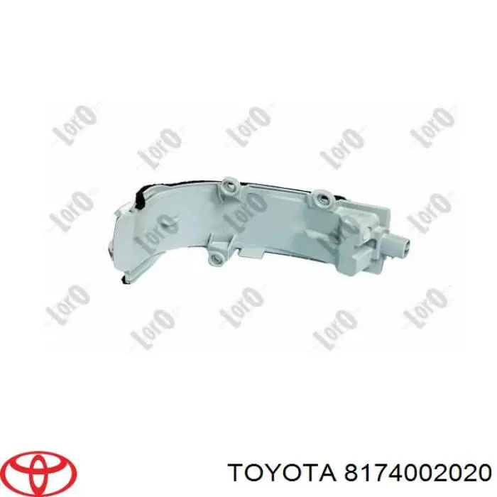 Pisca-pisca de espelho esquerdo 8174002020 Toyota