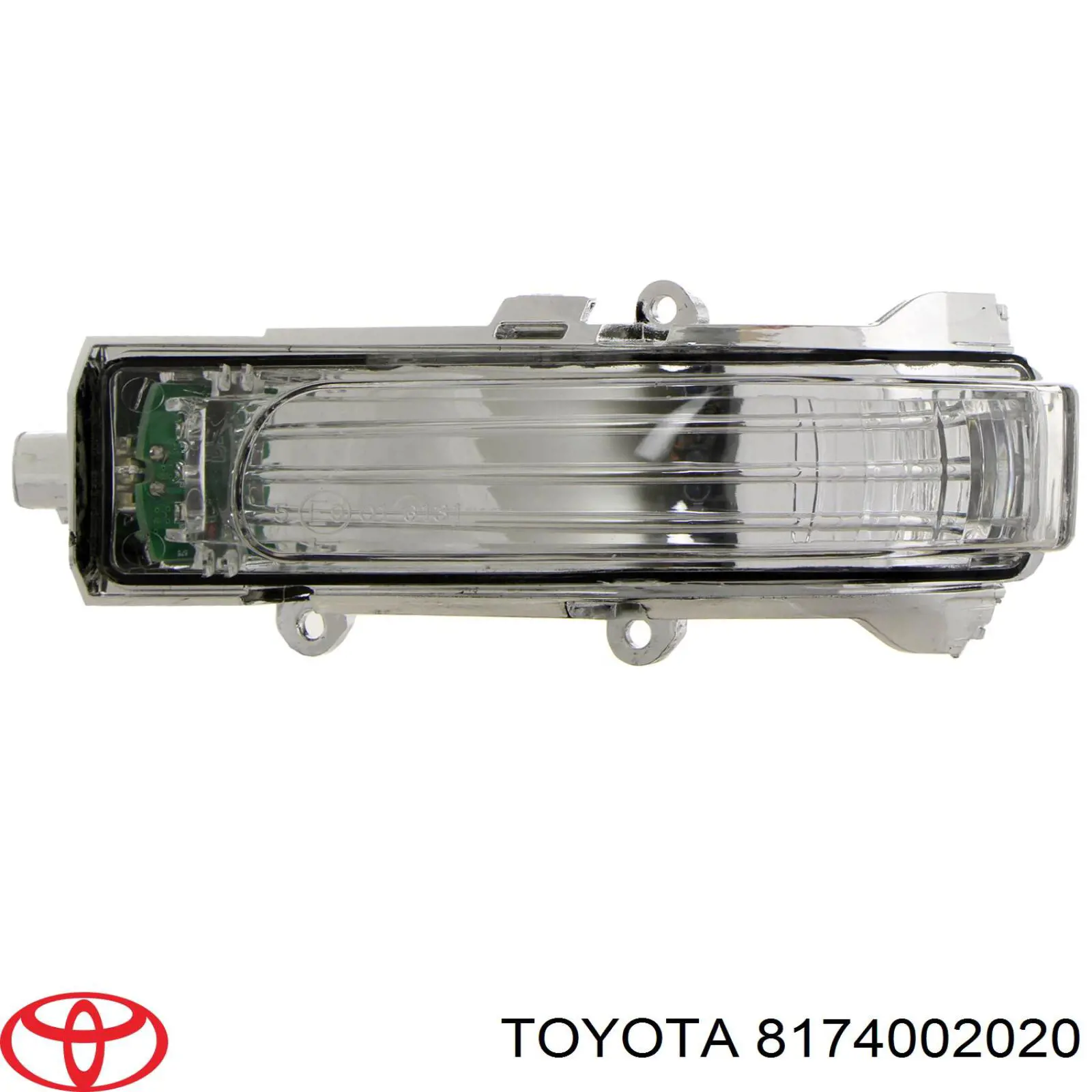 Pisca-pisca de espelho esquerdo Toyota 8174002020