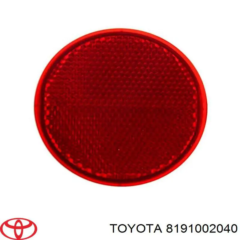 Катафот заднего бампера 8191002040 Toyota