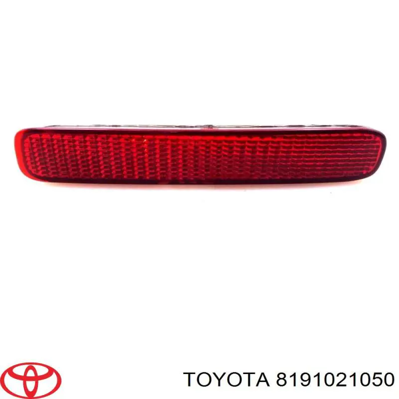 Retrorrefletor (refletor) do pára-choque traseiro direito para Toyota Corolla (R10)