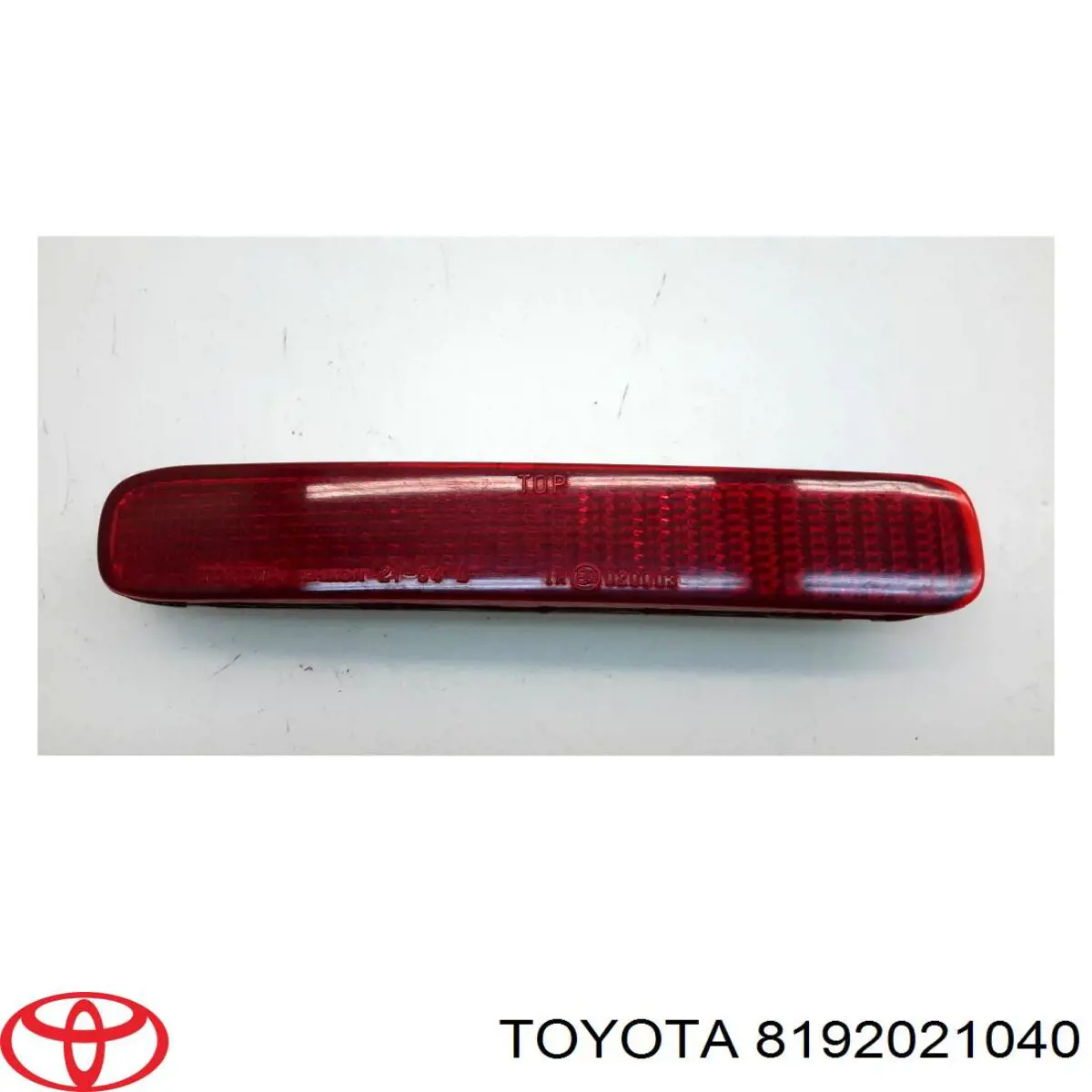Retrorrefletor (refletor) do pára-choque traseiro esquerdo para Toyota Corolla (R10)