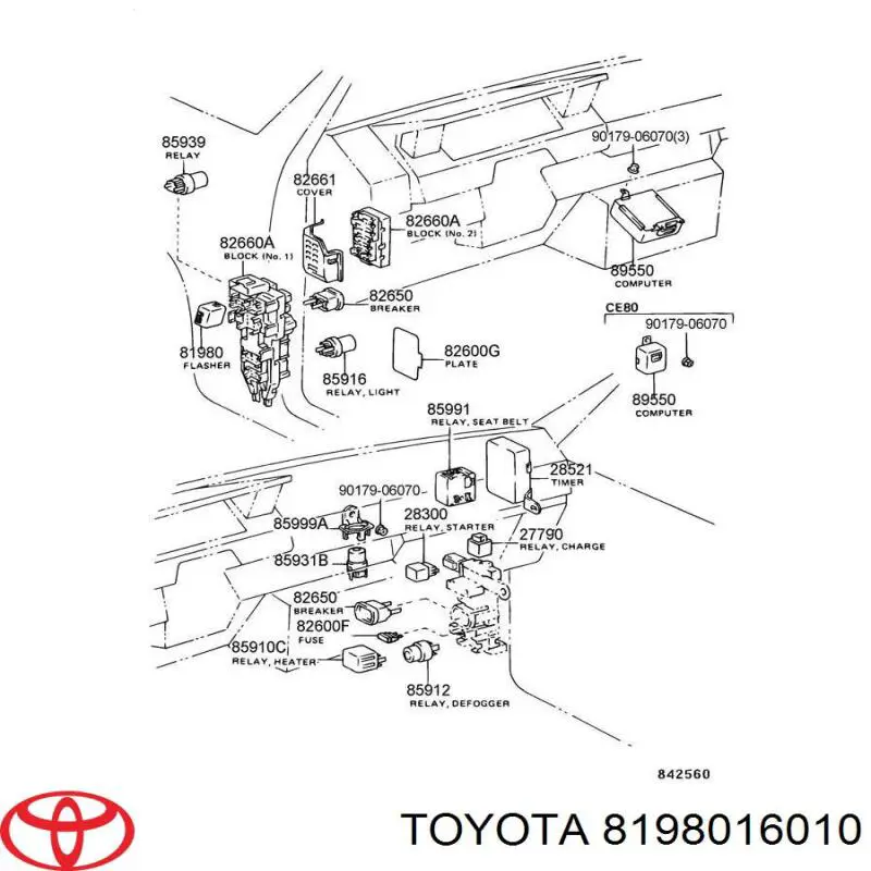  8198016010 Toyota