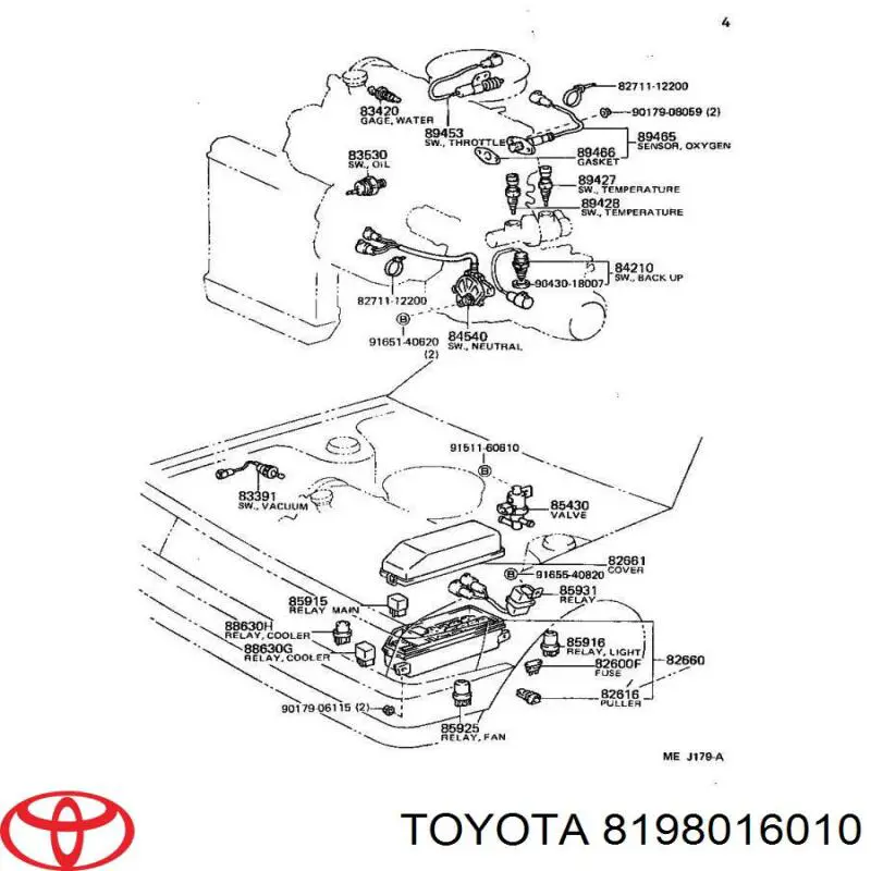  8198016010 Toyota