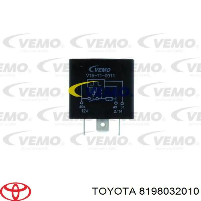 Relê de pisca-pisca Toyota 8198032010 preço, a partir de 49,86 USD