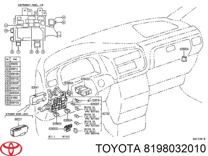 Relê de pisca-pisca 8198032010 Toyota