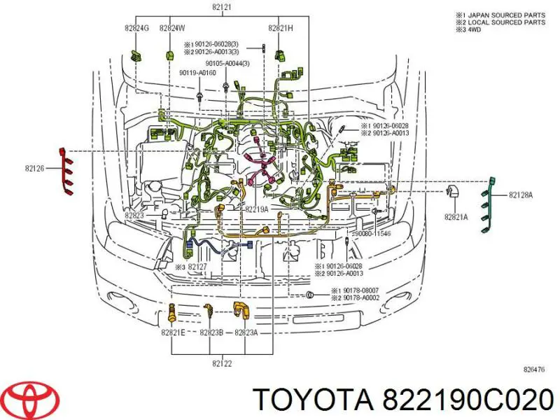 822190C020 Toyota 