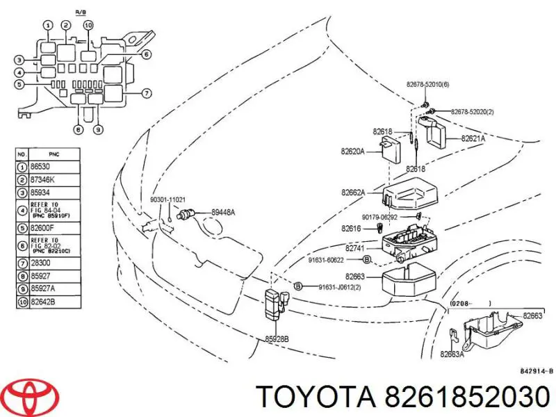  Toyota 8261852030 цена, от 3.94 USD